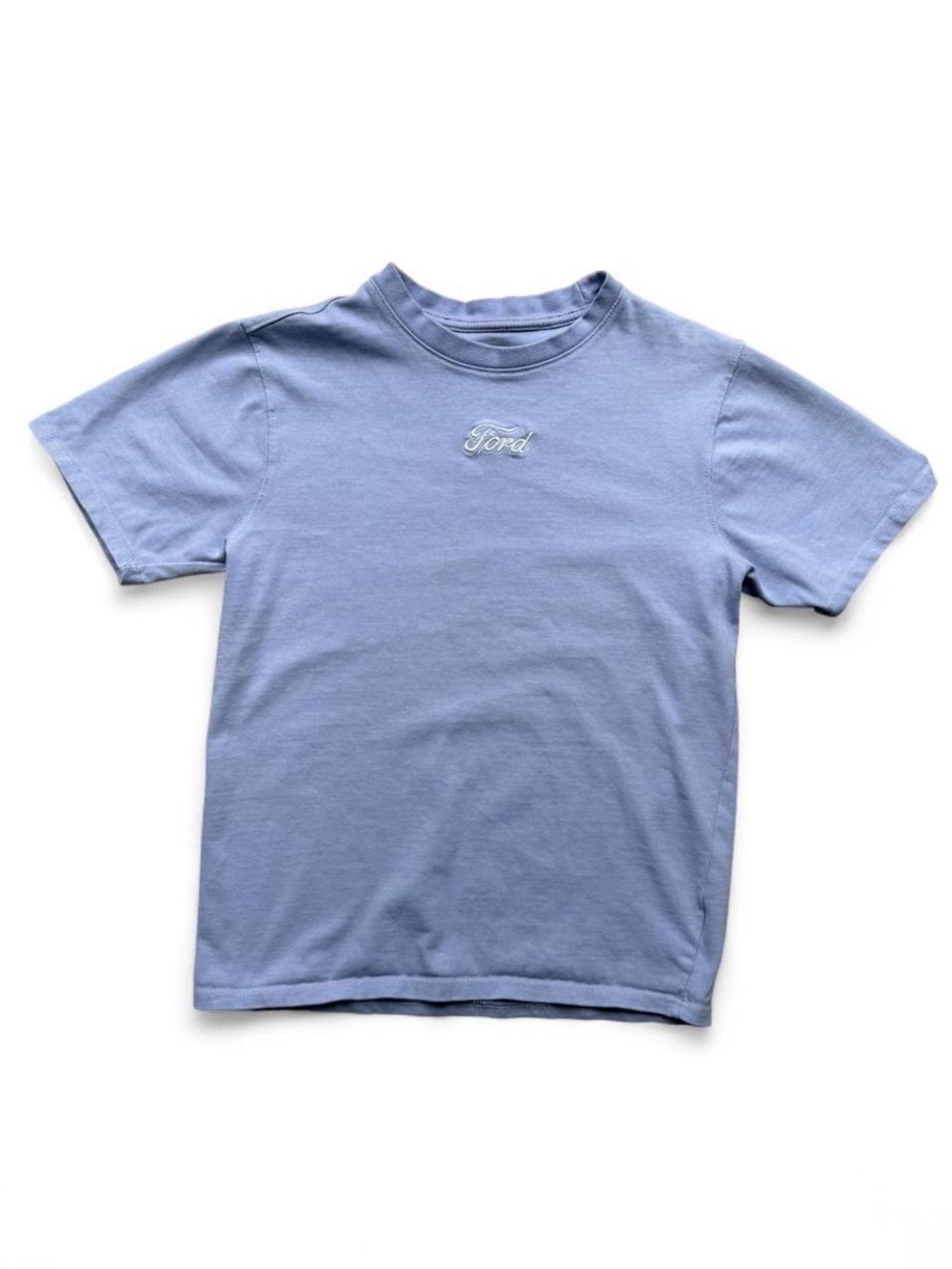 Ford Pastel Blue Embroidered Logo Tee
